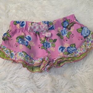 Matilda Jane Pink and Blue Floral Kids Shorts